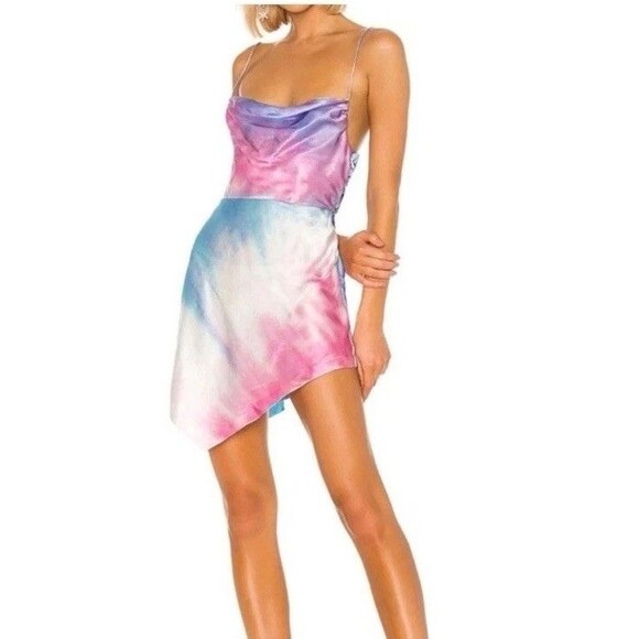 Retrofete Auris Size S Dress Tie Dye 100% Silk Lover Era Concert Party - Picture 1 of 11